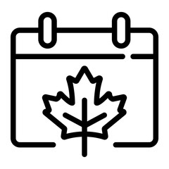 Calendar line icon