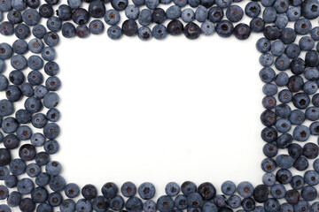 新鮮なブルーベリーの背景。 テクスチャブルーベリーの接写。