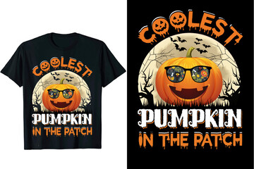 pumpkin Halloween t-shirt design