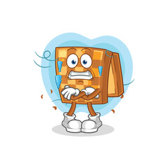 wood chess cold illustration. character vector