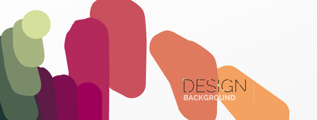 Background colorful shapes template. Wallpaper for concept of AI technology, blockchain, communication, 5G, science, business and technology