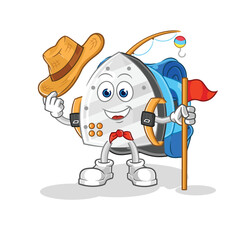 iron scout vector. cartoon character