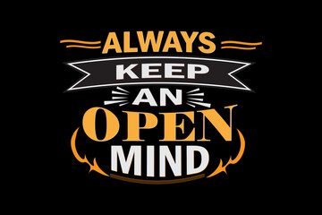 Always Keep an Open Mind Design Landscape