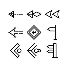 left icon or logo isolated sign symbol vector illustration - high quality black style vector icons
