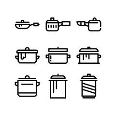 pot icon or logo isolated sign symbol vector illustration - high quality black style vector icons
