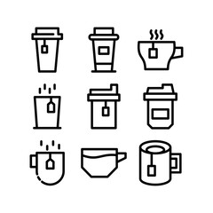 tea icon or logo isolated sign symbol vector illustration - high quality black style vector icons
