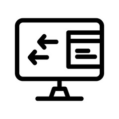 browser icon or logo isolated sign symbol vector illustration - high quality black style vector icons
