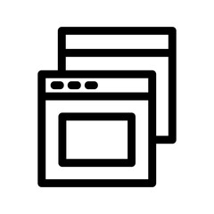 Obraz premium browser icon or logo isolated sign symbol vector illustration - high quality black style vector icons 