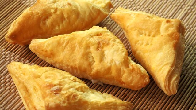 Close up Pineapple pie , in door Chiangmai Thailand.