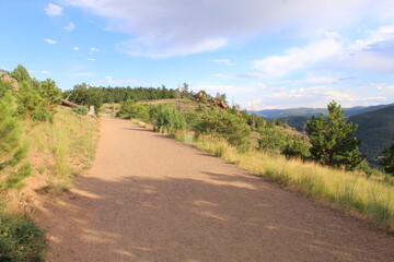 Fototapeta na wymiar path on edge of Front Range Colorado