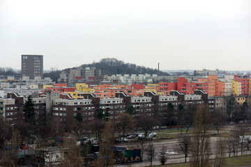 Fototapeta na wymiar Above the rooftops of Berlin-Prenzlauer Berg