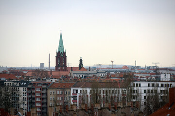 Obraz premium Above the rooftops of Berlin-Prenzlauer Berg
