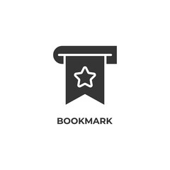 bookmark vector icon. filled flat sign for mobile concept and web design. Symbol, logo illustration. Vector graphics