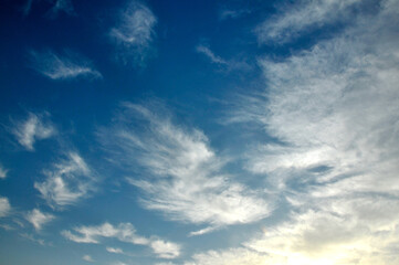 Obraz premium blue sky with clouds