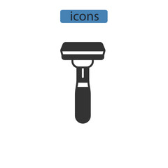 Razor icons  symbol vector elements for infographic web