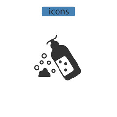 shampoo icons  symbol vector elements for infographic web