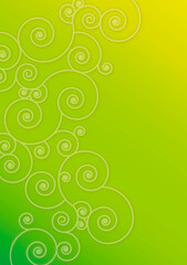 Abstract modern green background paisley Design - stock illustration