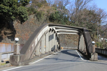 神奈川県箱根町を通る国道1号(箱根国道)に架かっている「旭橋」