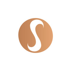 SO monogram logo. Letter s, letter o icon. Circle emblem alphabet initials isolated on light fund. Lettering sign. Deco design style characters. Elegant calligraphy.