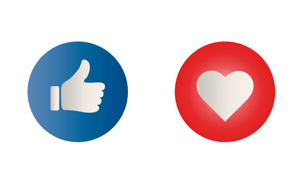 Like And Heart Icons