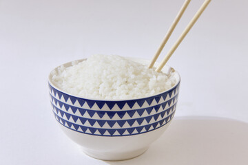 bowl of rice on the table