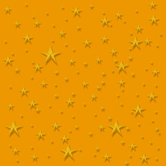 Golden stars on yellow background