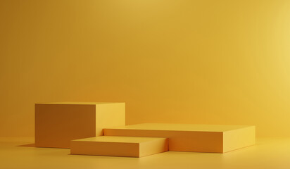 3d background products Show pedestal scenes with geometric platforms white background. with podium. Stand to display cosmetic products on stage. 3D rendering.