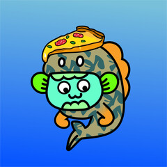Fish with Pizza