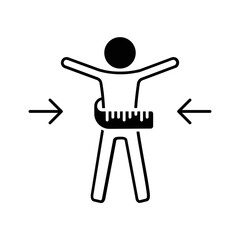 Obraz premium Solid icon for Weight loss