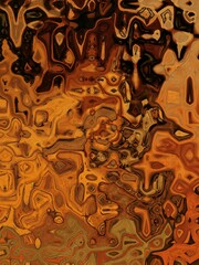 turbulence distortion pattern in orange gold