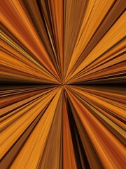 Obraz premium gold and orange stripes to far distant vanishing point
