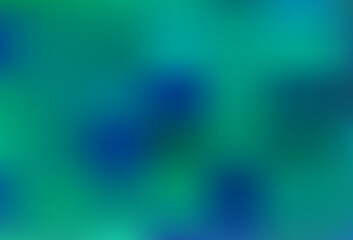 Light BLUE vector blurred bright template.