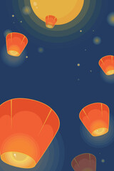 Mid-Autumn Festival sky lanterns