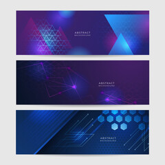 Vector banner design circuit board. Illustration Abstract modern futuristic, engineering, technology background. Futuristic digital science technology concept for web banner template or brochure