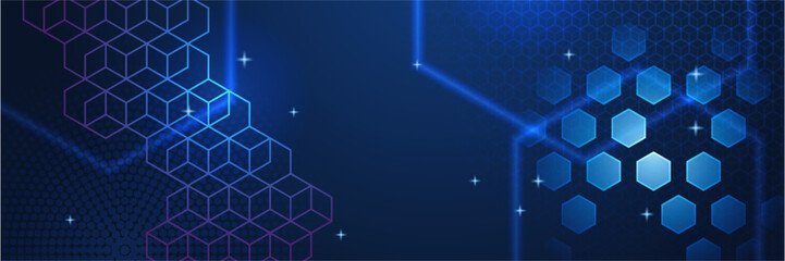 Obraz na płótnie Canvas Abstract technology concept. Circuit board, high computer color background. Vector illustration. blue technology digital banner design
