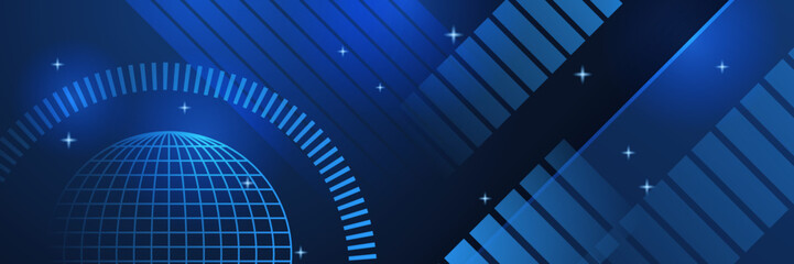 Naklejka premium Abstract technology concept. Circuit board, high computer color background. Vector illustration. blue technology digital banner design