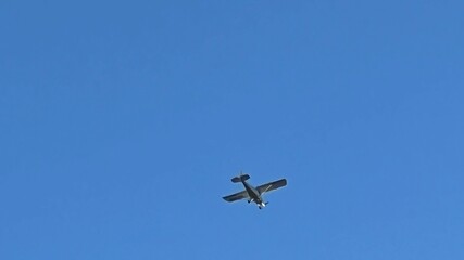 Airplane on its way at sunset.