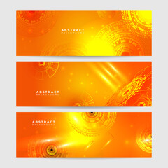 Naklejka na ściany i meble Website header or banner design with abstract geometric background and connecting dots and lines. Global network connection. Digital technology with plexus background and space for your text.