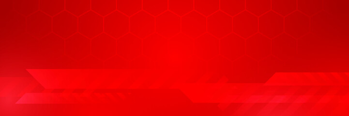 abstract red technology banner design. Abstract technology background, Hi tech digital connect, communication, high technology concept, science background