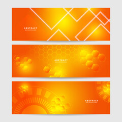 Vector banner design circuit board. Illustration Abstract modern futuristic, engineering, technology background. Futuristic digital science technology concept for web banner template or brochure