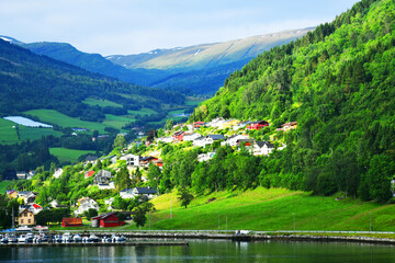 Vik is a municipality in Vestland county, Norway. It is located on the southern shore of the...