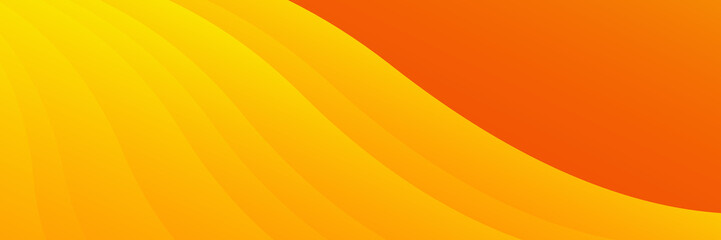 Abstract minimal orange background, simple background with halftone hexagon dot line wave and shiny light. orange background design . abstract orange banner vector illustration