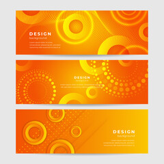 Modern minimal orange background design. Abstract orange banner vector illustration. Yellow orange vector abstract graphic design. Banner Pattern background template.