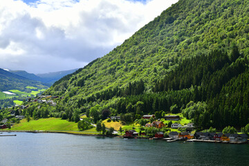 Vik is a municipality in Vestland county, Norway. It is located on the southern shore of the Sognefjorden in the traditional district of Sogn.