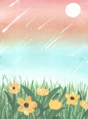 Obraz na płótnie Canvas spring background with flowers