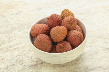 Sweet juice lychee tropical fruit