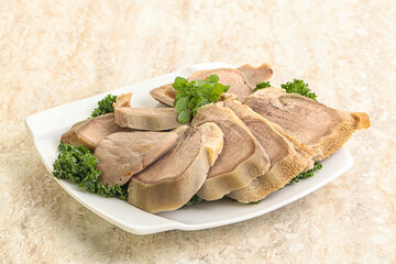 Sliced Pork Tongue snack appetizer