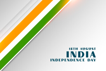 elegant card of independence day of india celebration