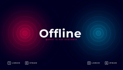 online gaming channel cover template design © starlineart