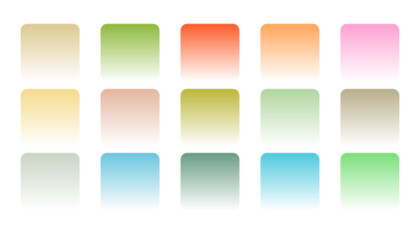 soft pastel color gradient combination set
